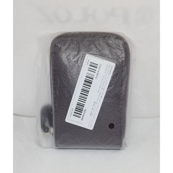 Mini Credit Card Case - Multi Card Slot Card Holder Wallet with ID Window Brown - Picture 13 of 13